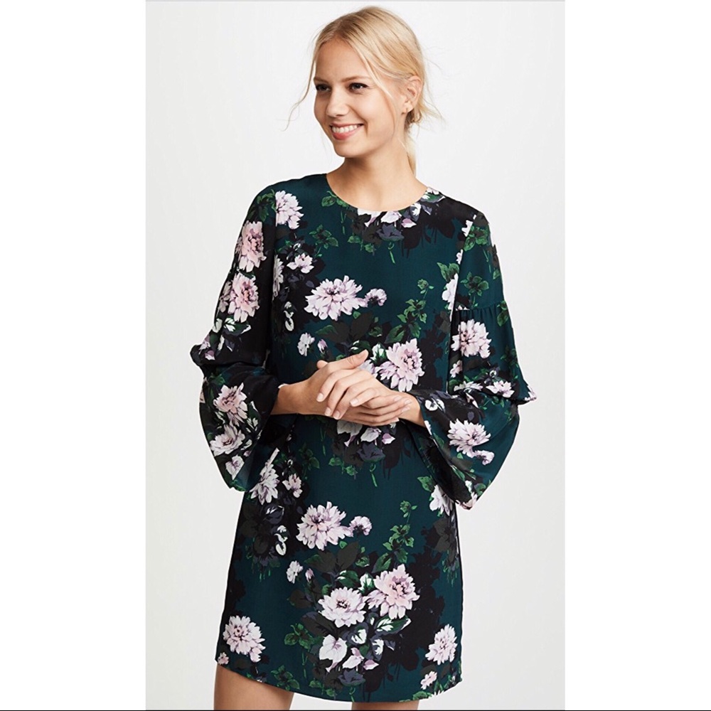 Club Monaco Silk Floral Dress
